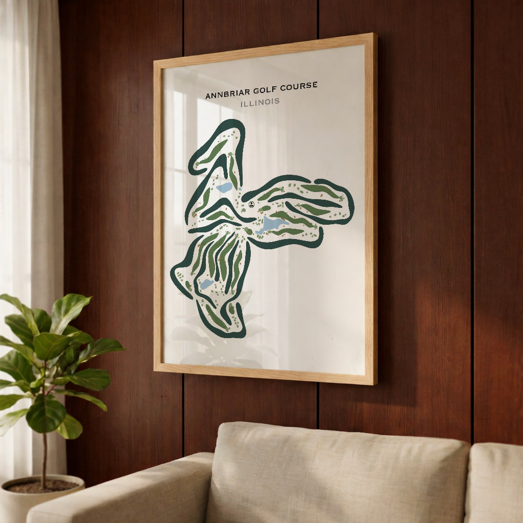 Annbriar Golf Course, Illinois - Printed Golf Courses