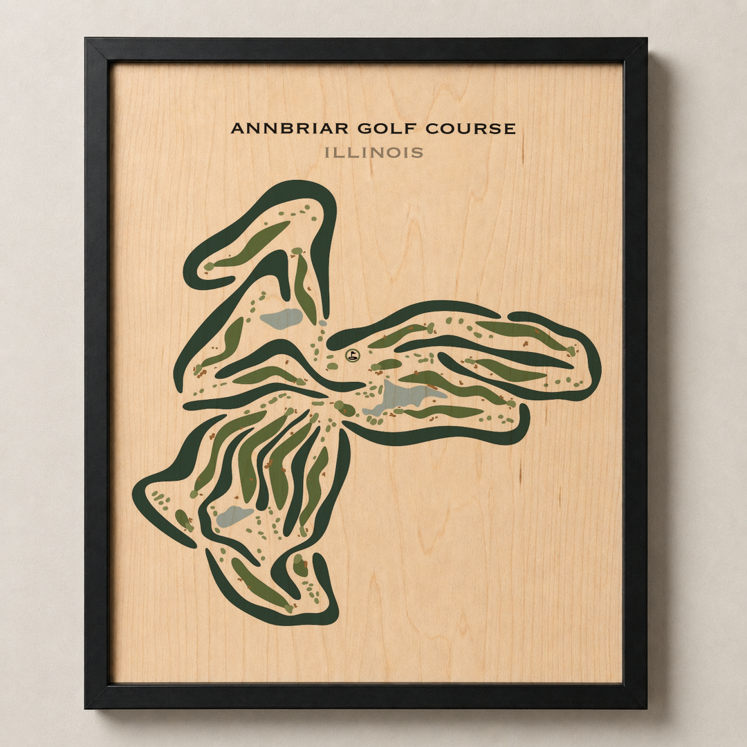 Annbriar Golf Course, Illinois - Printed Golf Courses