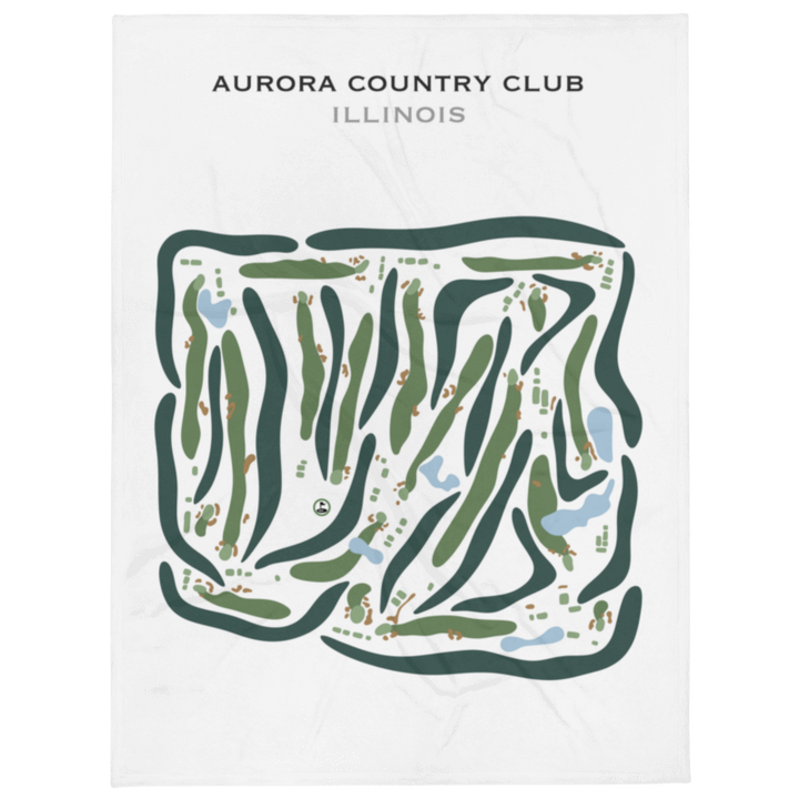 Aurora Country Club, Illinois  - Printed Golf Courses
