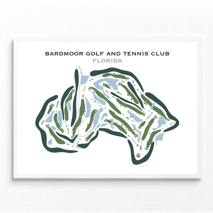 Bardmoor Golf & Tennis Club, Florida - Printed Golf Courses