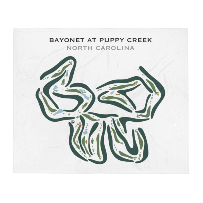 Bayonet At Puppy Creek, North Carolina - Printed Golf Courses
