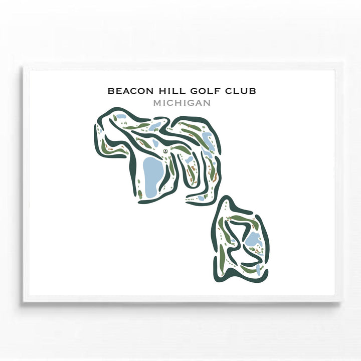 Beacon Hill Golf Club, Michigan - Printed Golf Courses