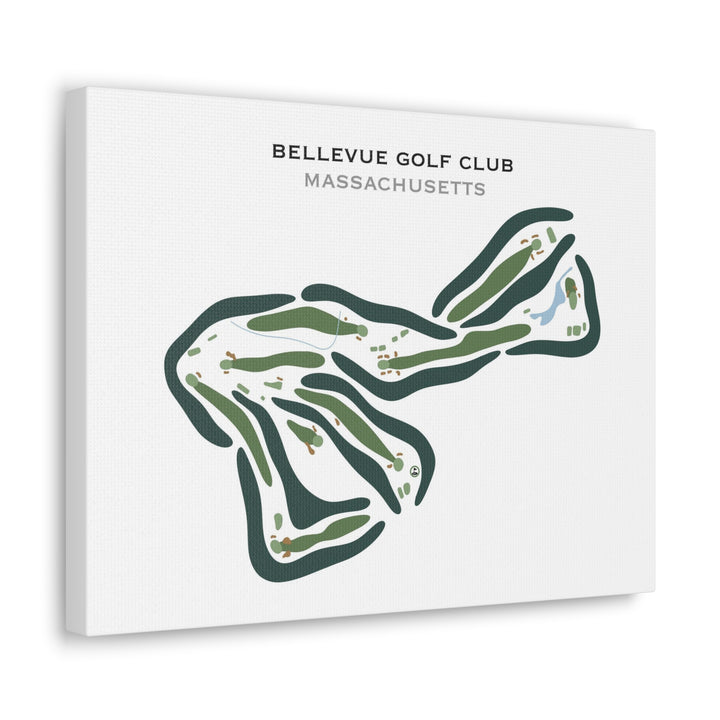 Bellevue Golf Club, Massachusetts - Printed Golf Courses