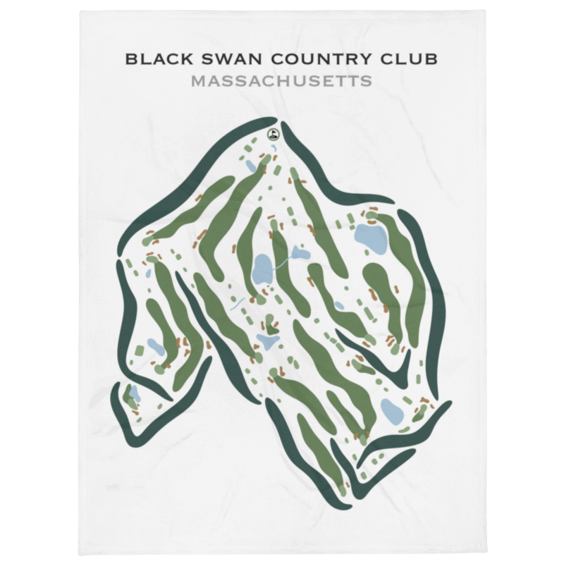 Black Swan Country Club, Massachusetts - Printed Golf Courses