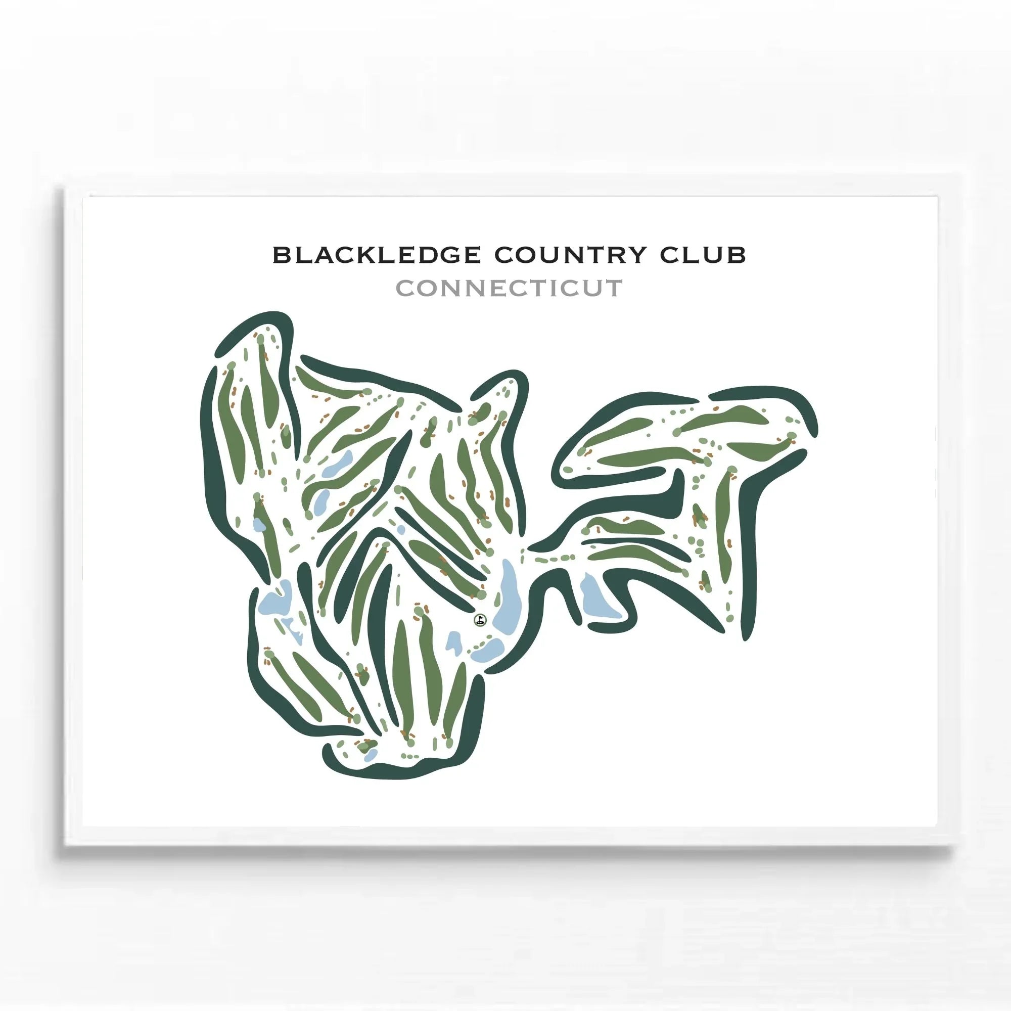 Buy the best printed artwork maps of Blackledge Country Club Golf