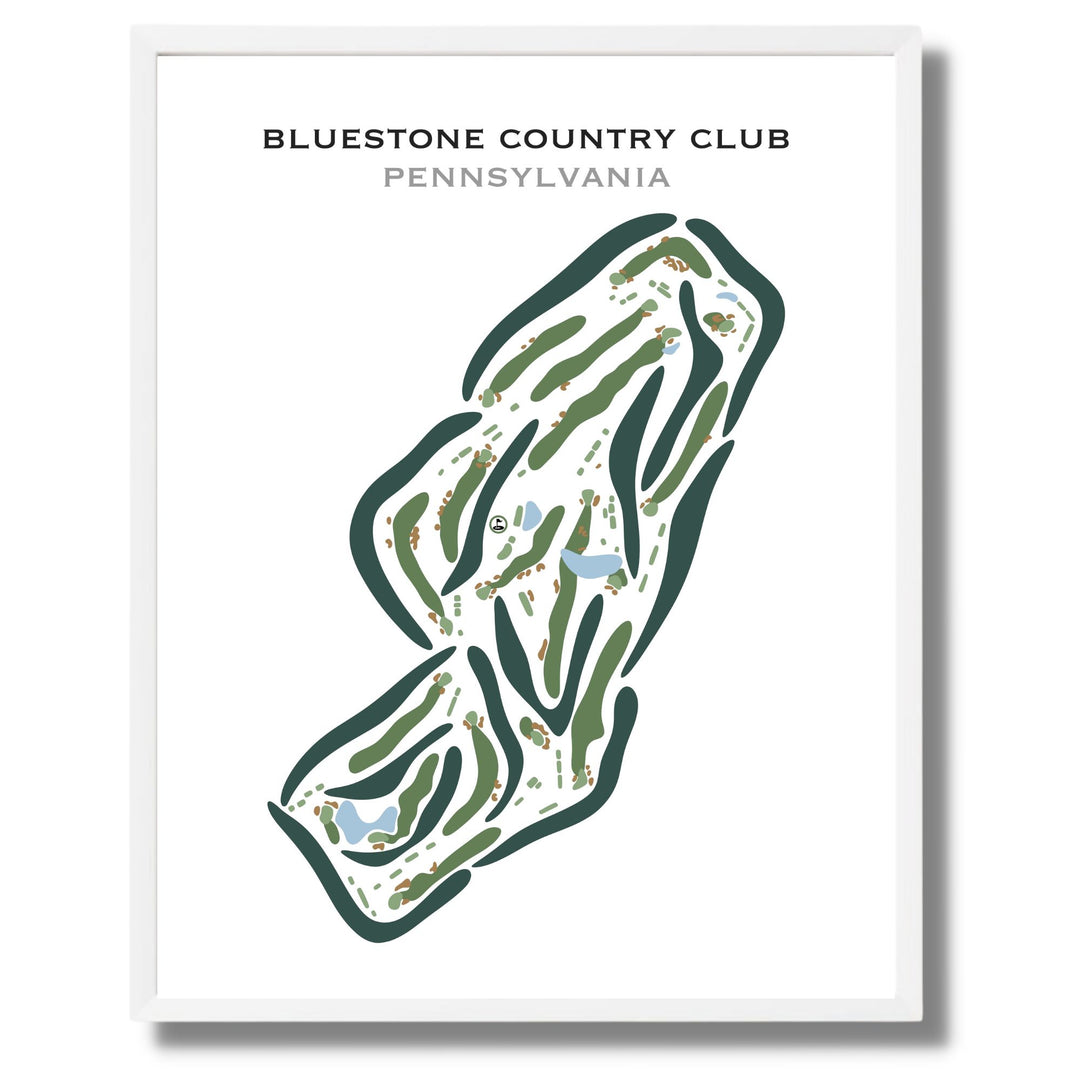 Bluestone Country Club, Pennsylvania - Printed Golf Courses