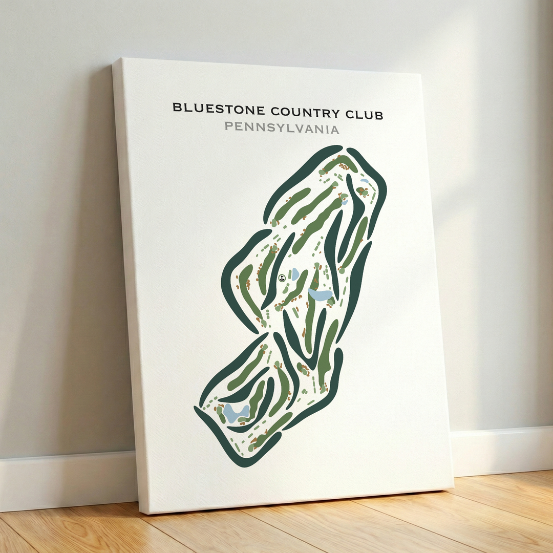 Bluestone Country Club, Pennsylvania - Printed Golf Courses