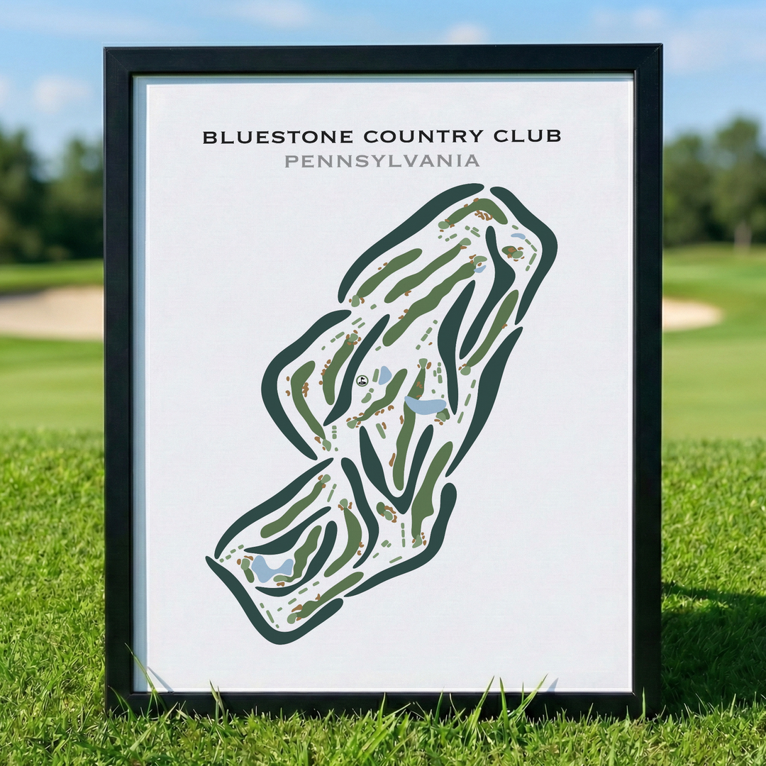 Bluestone Country Club, Pennsylvania - Printed Golf Courses