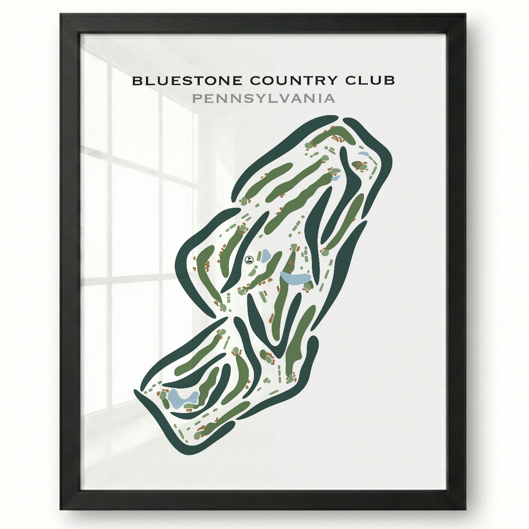 Bluestone Country Club, Pennsylvania - Printed Golf Courses