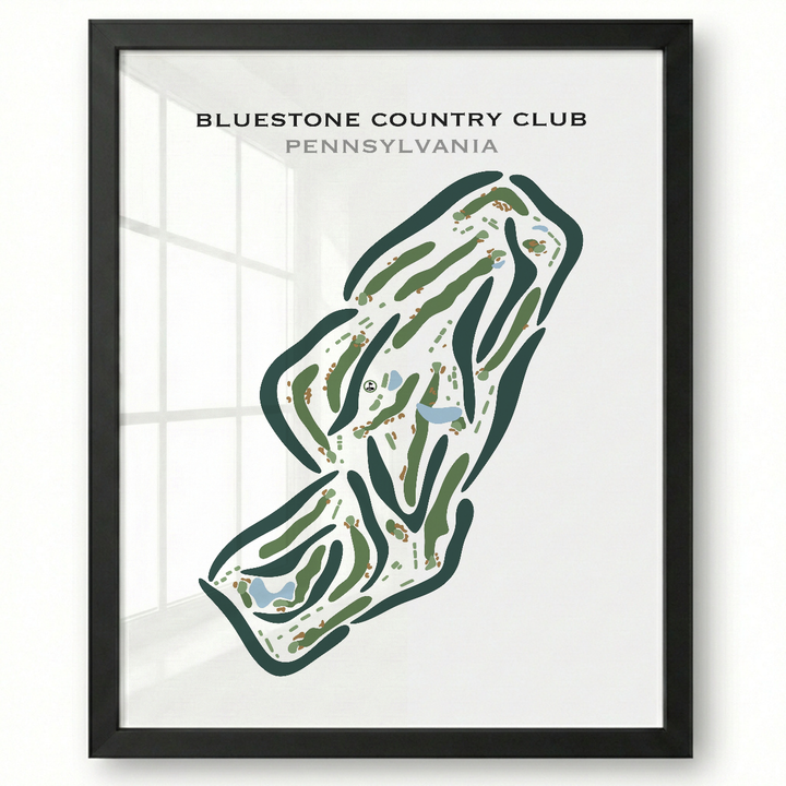 Bluestone Country Club, Pennsylvania - Printed Golf Courses