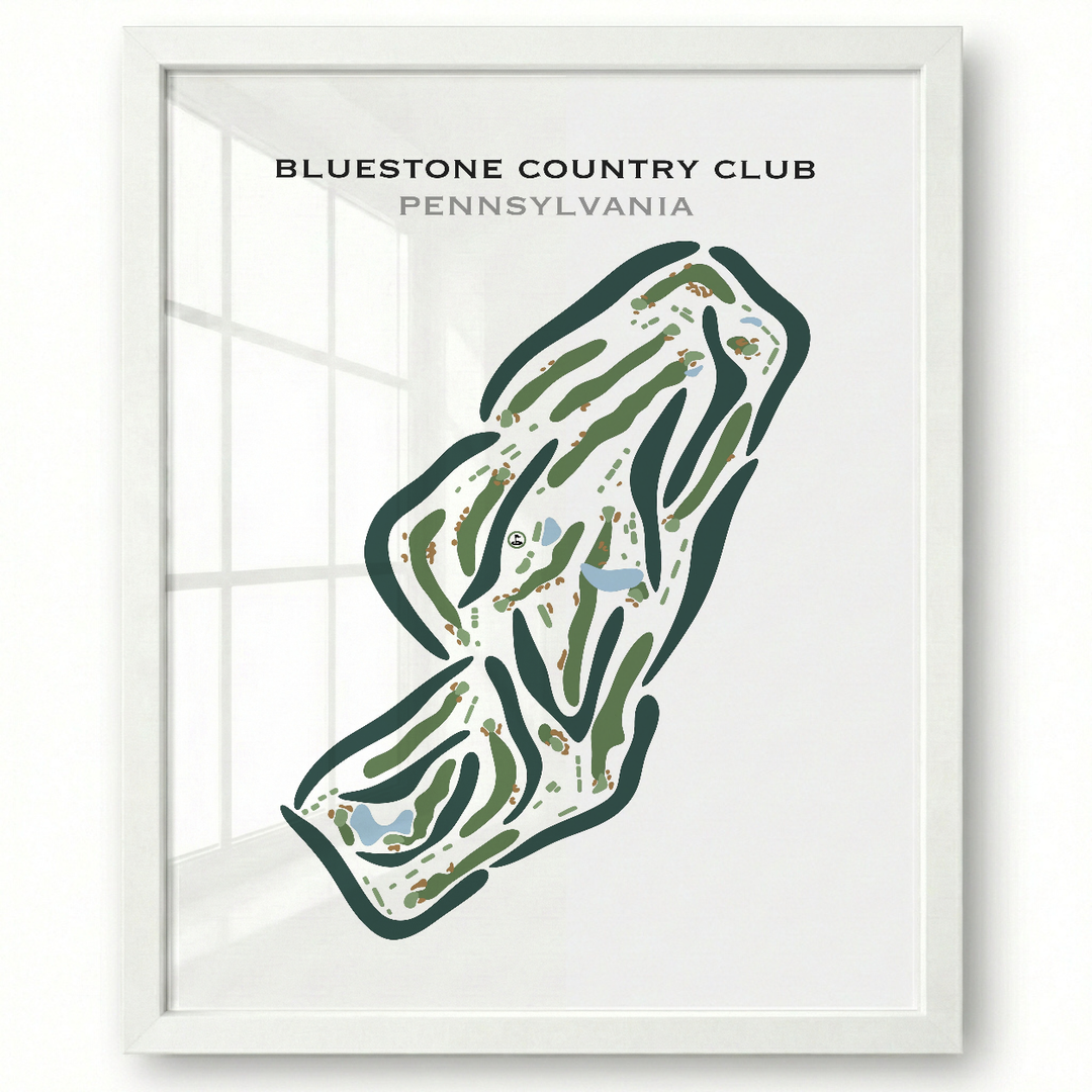 Bluestone Country Club, Pennsylvania - Printed Golf Courses