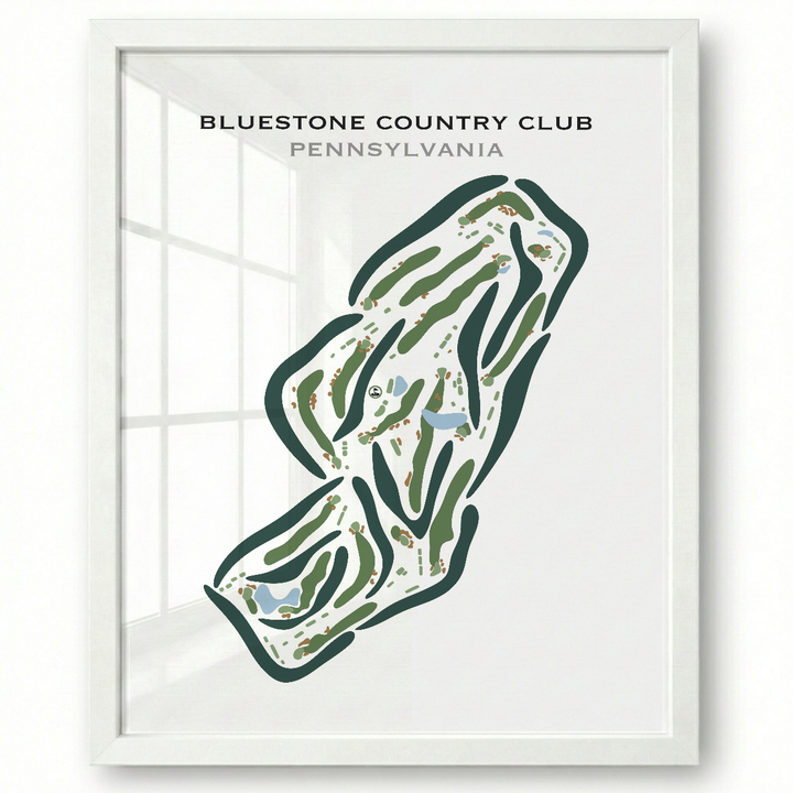 Bluestone Country Club, Pennsylvania - Printed Golf Courses
