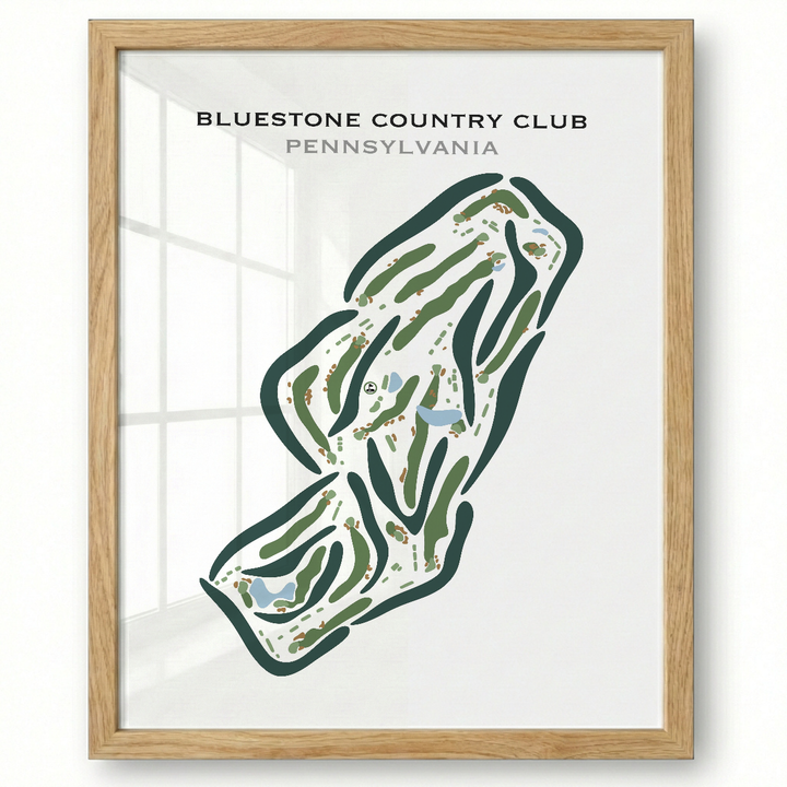 Bluestone Country Club, Pennsylvania - Printed Golf Courses
