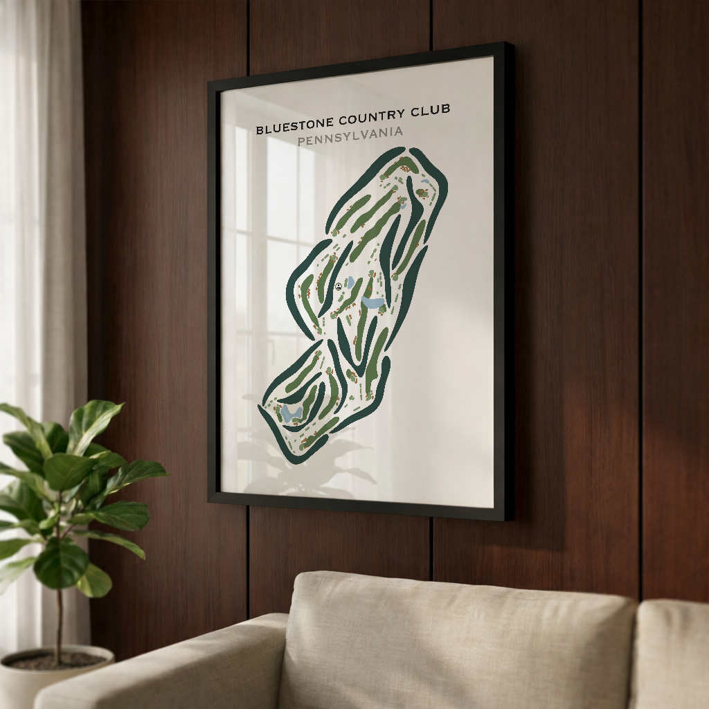 Bluestone Country Club, Pennsylvania - Printed Golf Courses