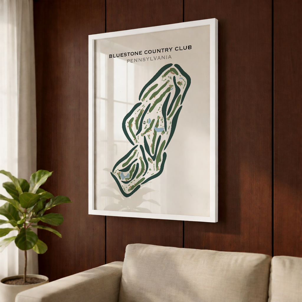 Bluestone Country Club, Pennsylvania - Printed Golf Courses