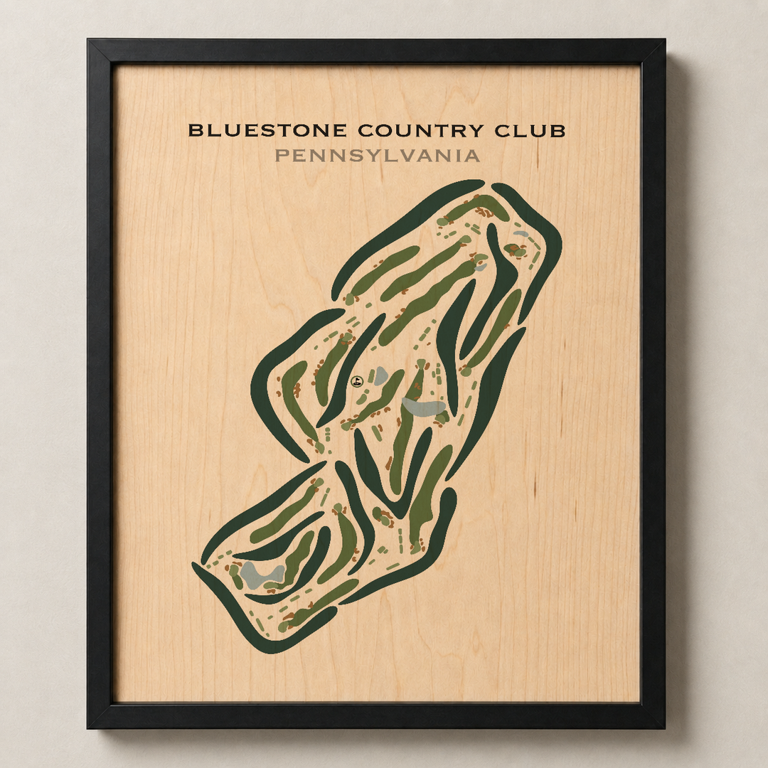 Bluestone Country Club, Pennsylvania - Printed Golf Courses