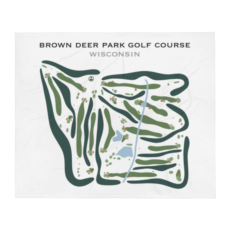 Brown Deer Park Golf Course, Wisconsin - Printed Golf Courses