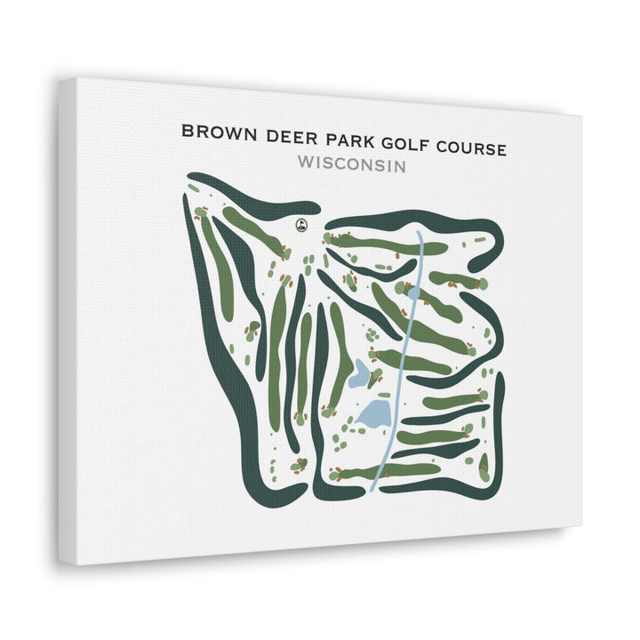 Brown Deer Park Golf Course, Wisconsin - Printed Golf Courses