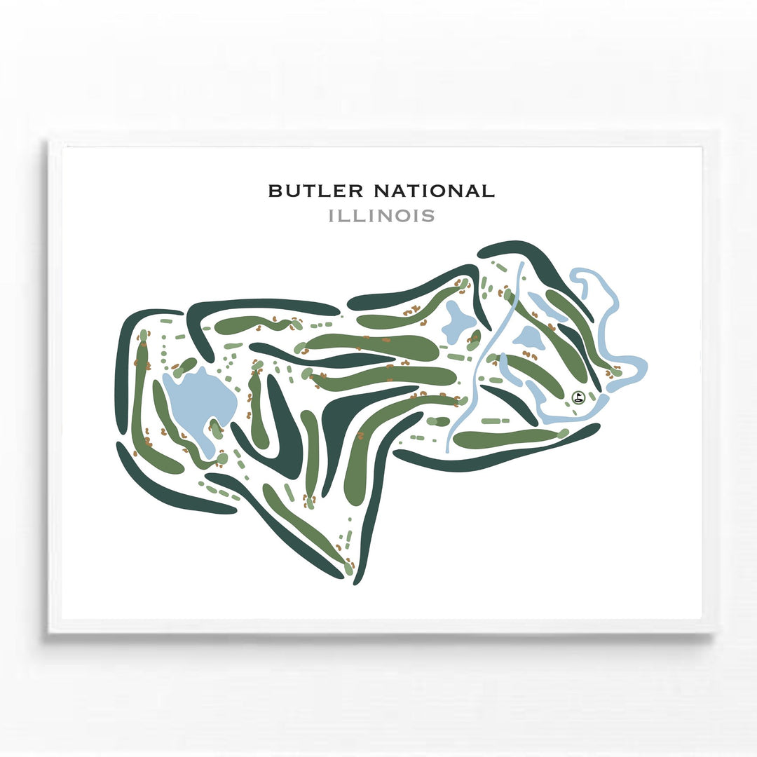 Butler National Golf Club, Illinois - Printed Golf Courses