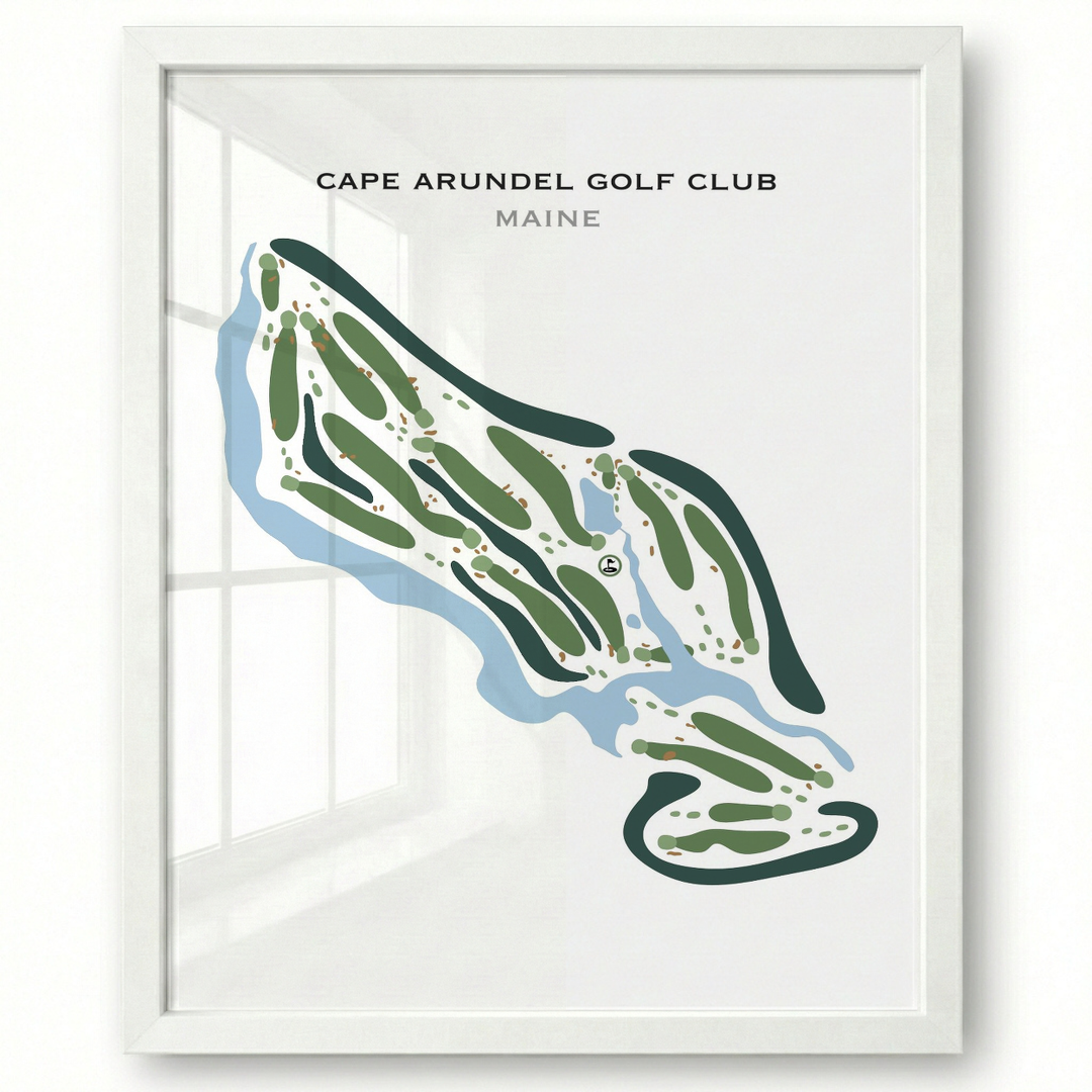 Cape Arundel Golf Club, Maine - Printed Golf Courses