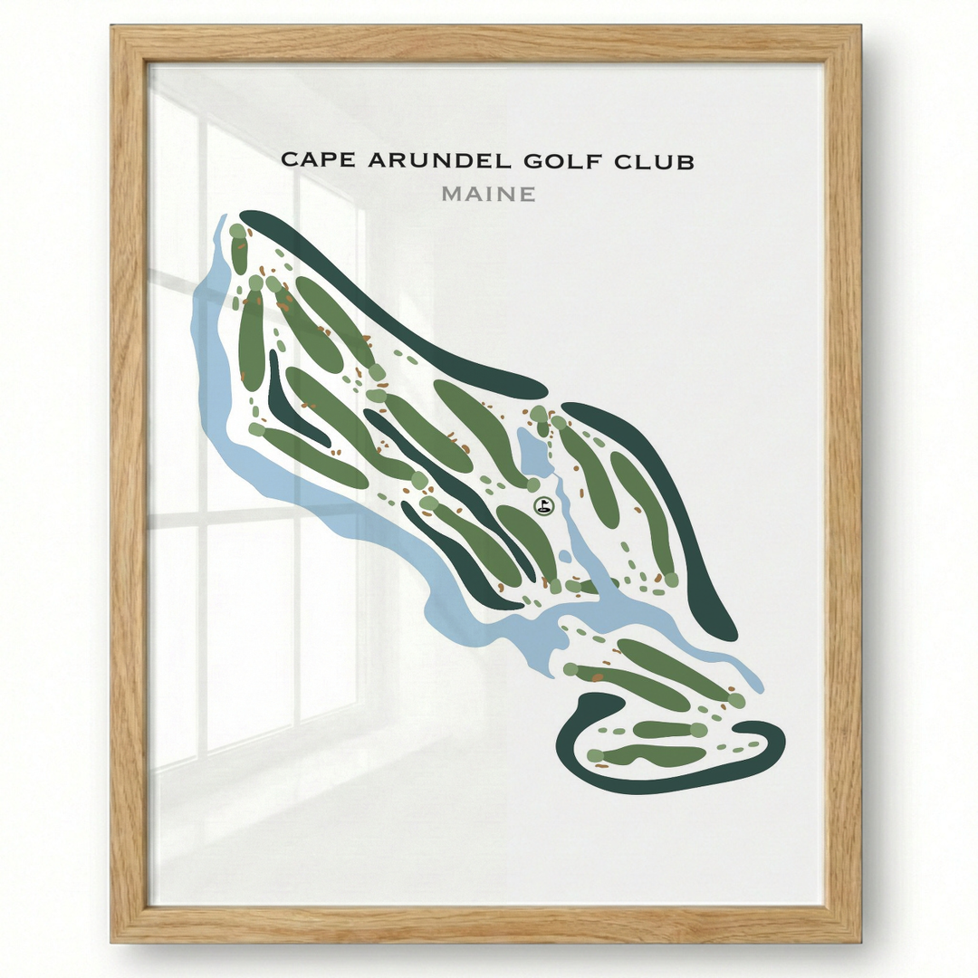 Cape Arundel Golf Club, Maine - Printed Golf Courses