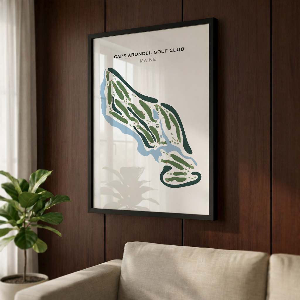 Cape Arundel Golf Club, Maine - Printed Golf Courses