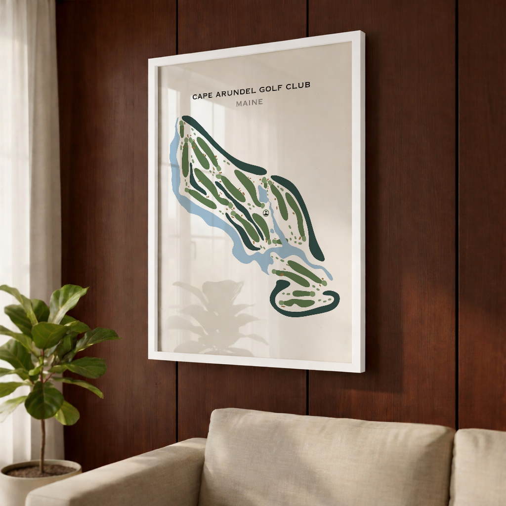 Cape Arundel Golf Club, Maine - Printed Golf Courses