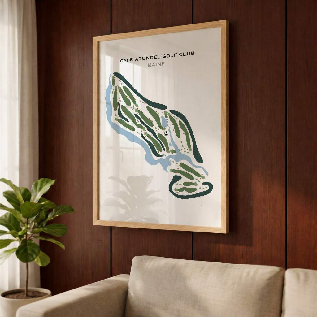 Cape Arundel Golf Club, Maine - Printed Golf Courses