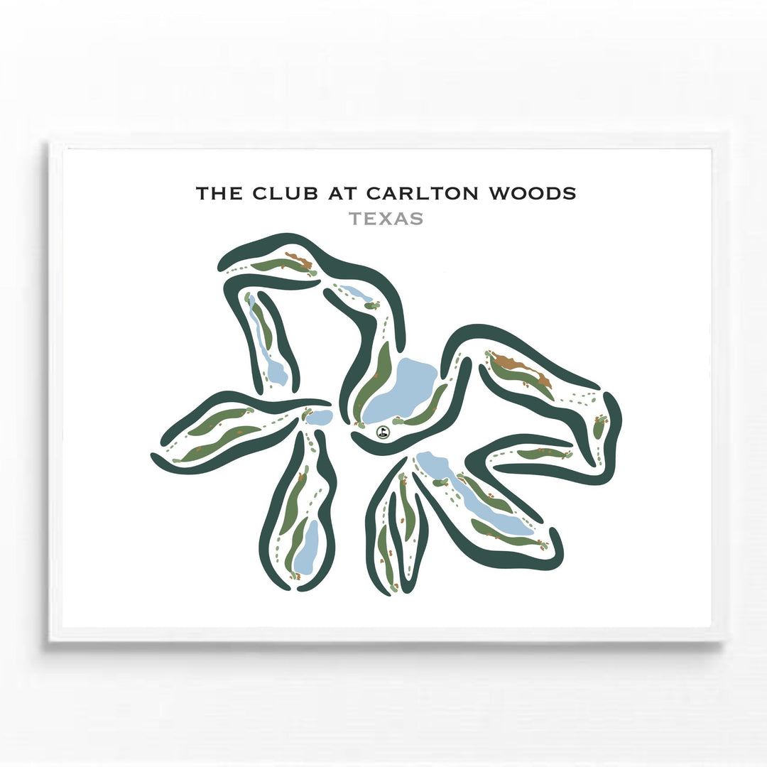 The Club at Carlton Woods, Texas - Printed Golf Courses