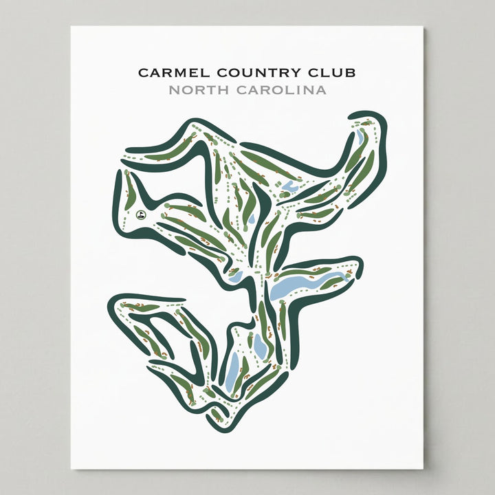 Carmel Country Club, North Carolina - Printed Golf Courses