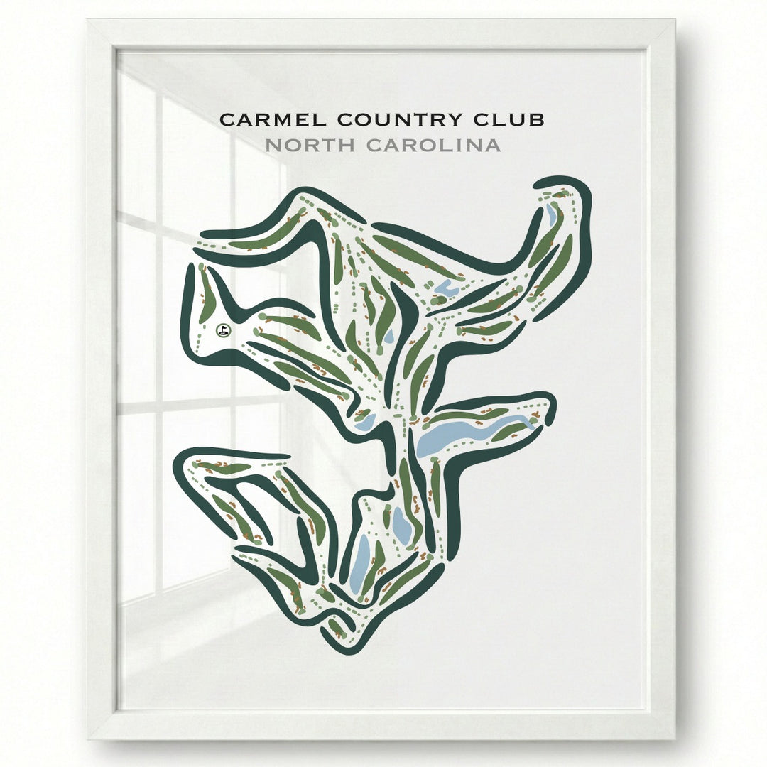 Carmel Country Club, North Carolina - Printed Golf Courses