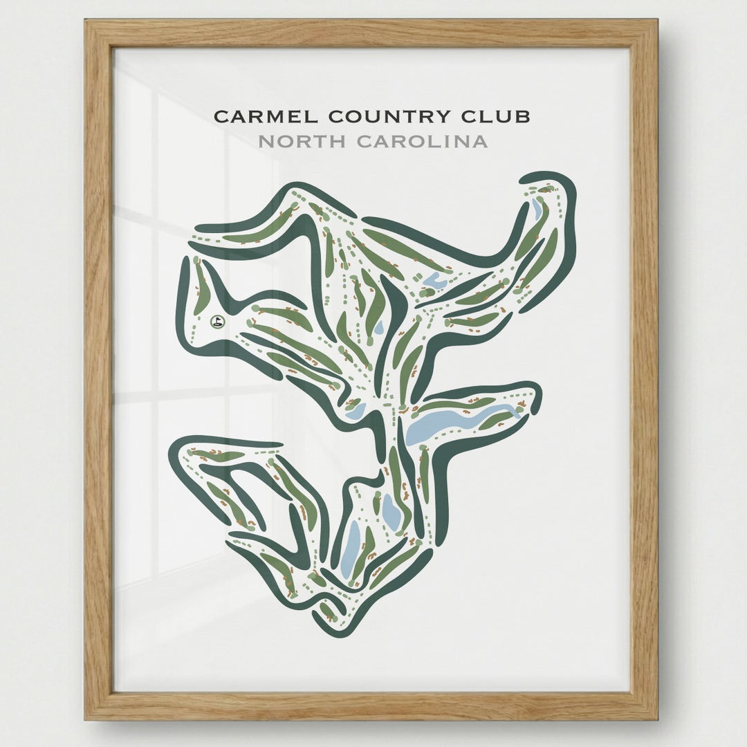 Carmel Country Club, North Carolina - Printed Golf Courses