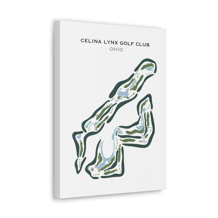 Celina Lynx Golf Club, Ohio - Printed Golf Courses