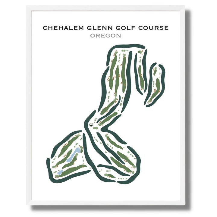 Chehalem Glenn Golf Course, Oregon - Printed Golf Courses