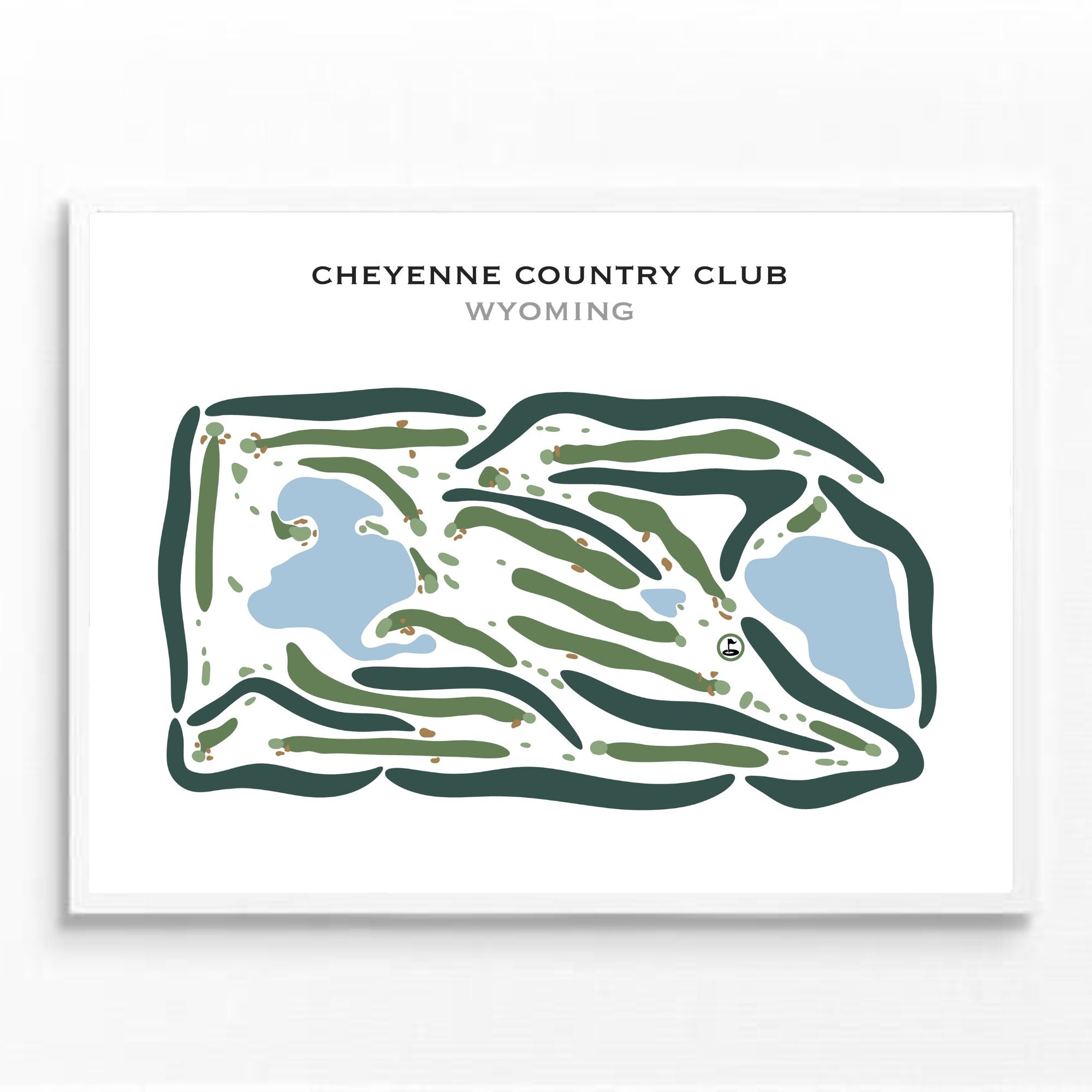 Cheyenne Country Club, Wyoming - Printed Golf Courses