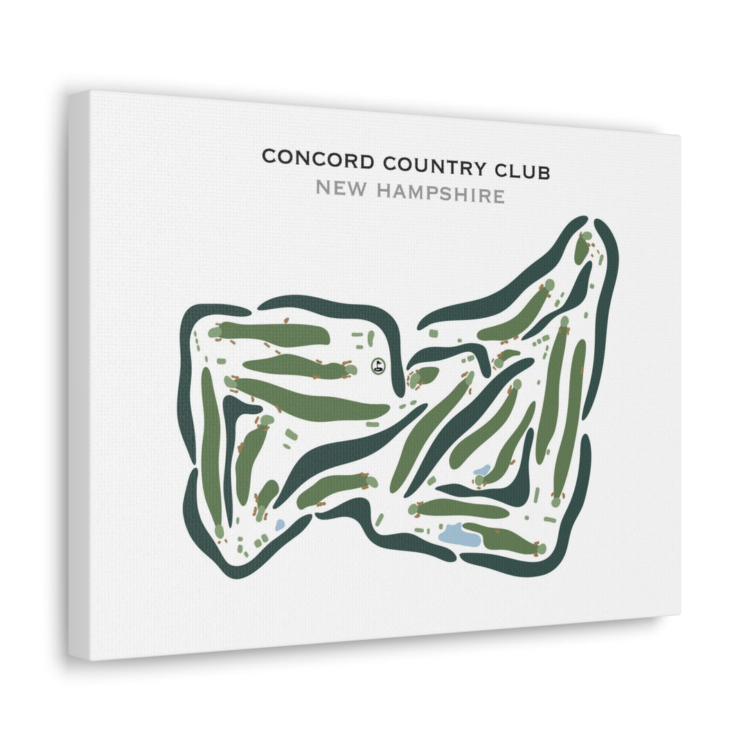 Concord Country Club, New Hampshire - Printed Golf Courses