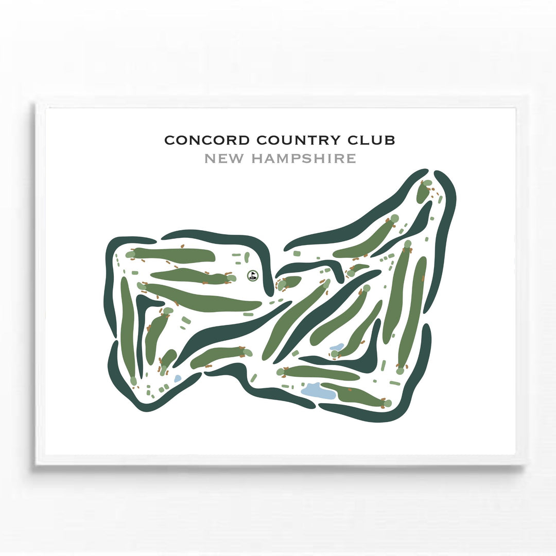 Concord Country Club, New Hampshire - Printed Golf Courses