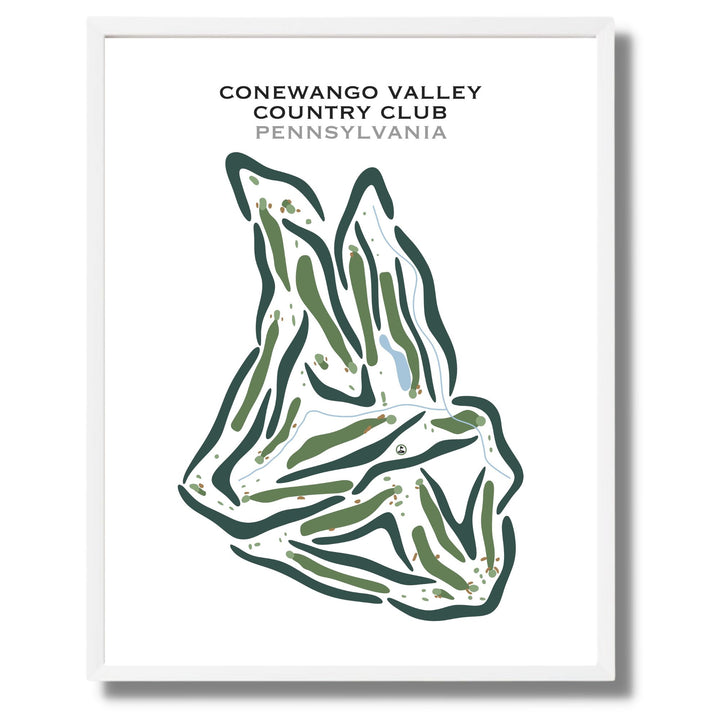 Conewango Valley Country Club, Pennsylvania - Printed Golf Courses