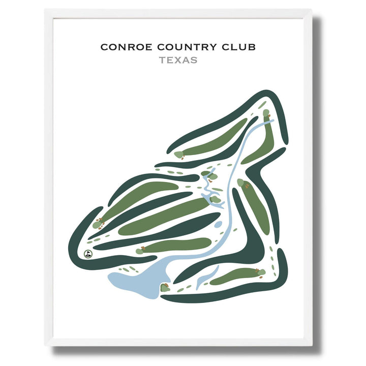 Conroe Country Club, Texas - Printed Golf Courses - Golf Course Prints