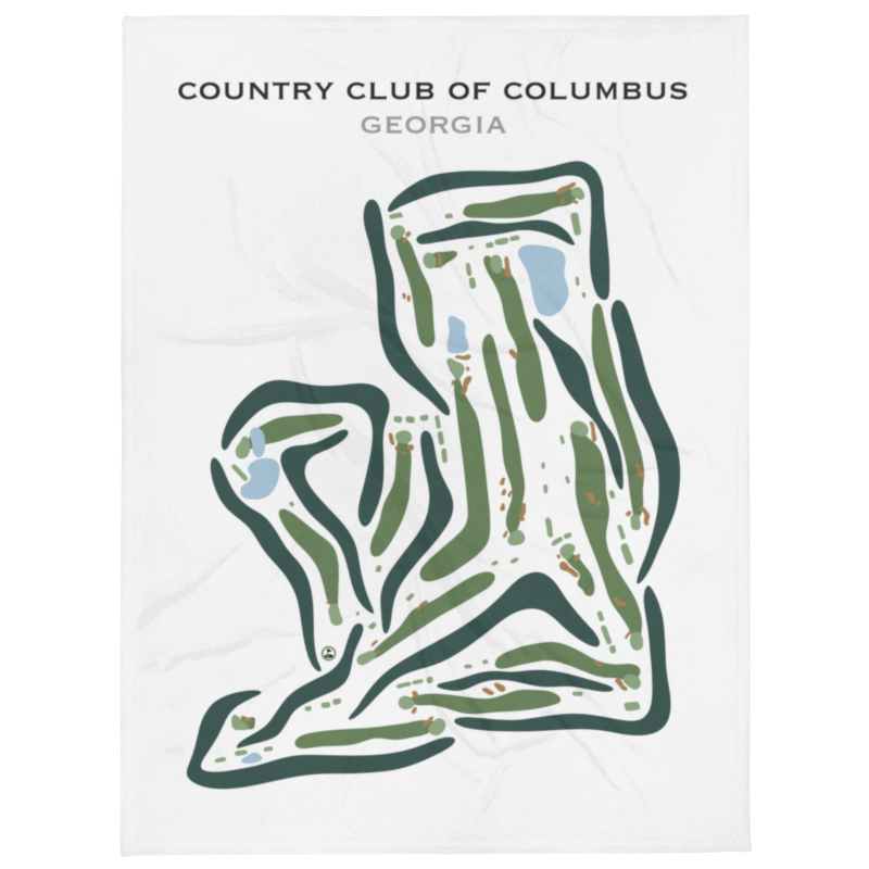 Country Club of Columbus, Georgia - Printed Golf Courses