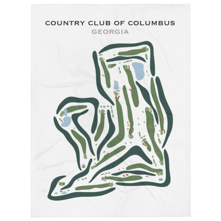 Country Club of Columbus, Georgia - Printed Golf Courses