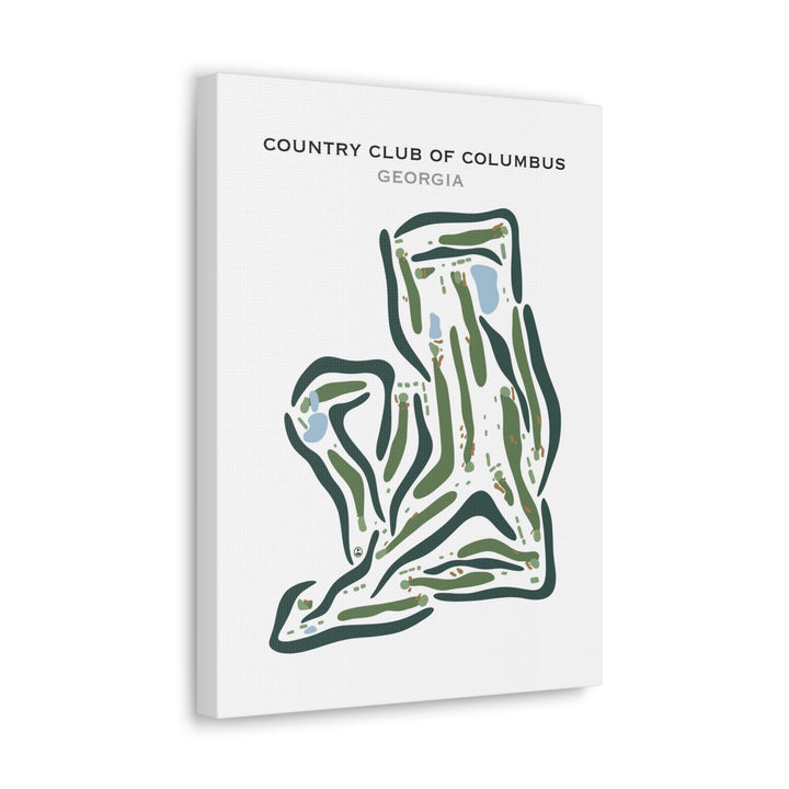 Country Club of Columbus, Georgia - Printed Golf Courses