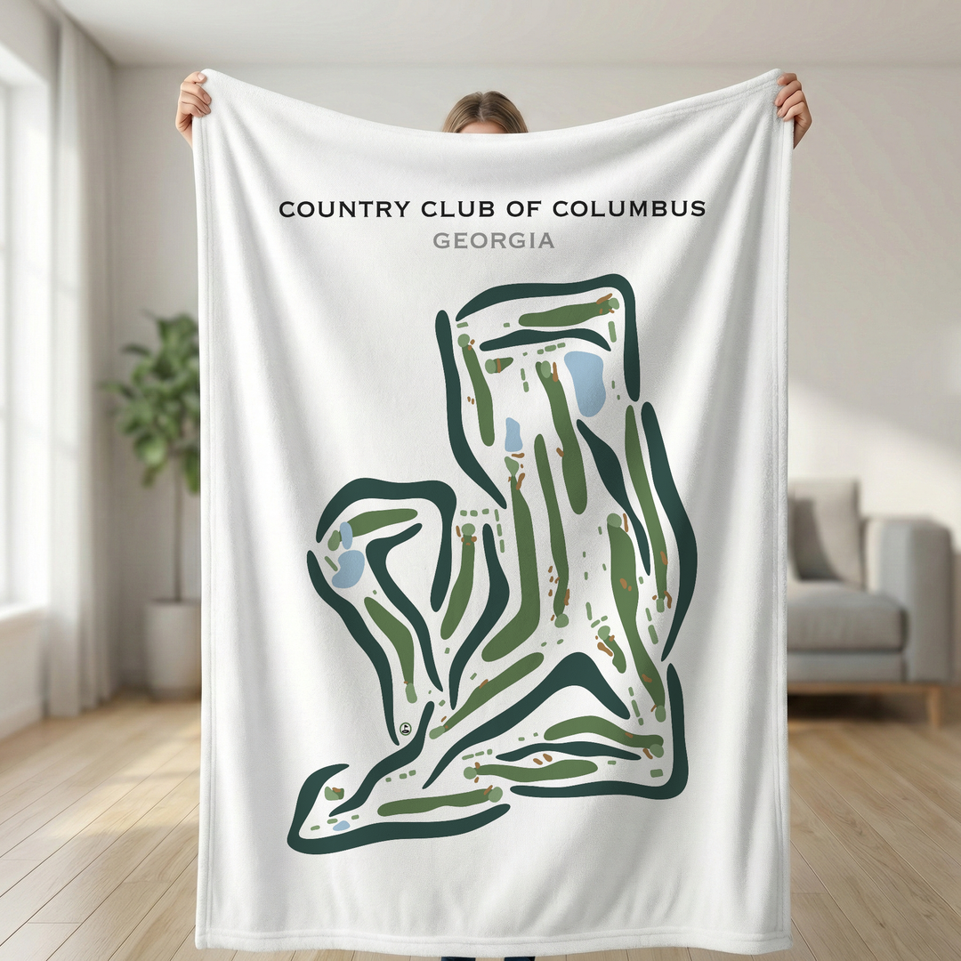 Country Club of Columbus, Georgia - Printed Golf Courses