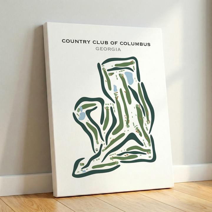 Country Club of Columbus, Georgia - Printed Golf Courses