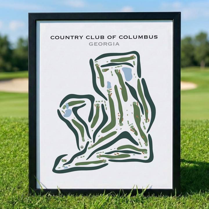 Country Club of Columbus, Georgia - Printed Golf Courses