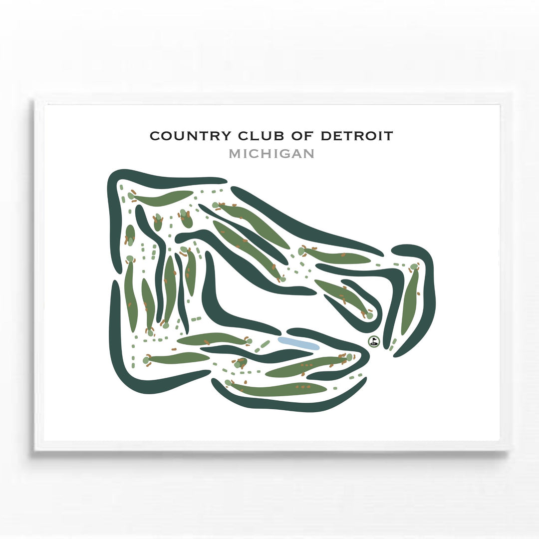 Country Club of Detroit, Michigan - Printed Golf Courses
