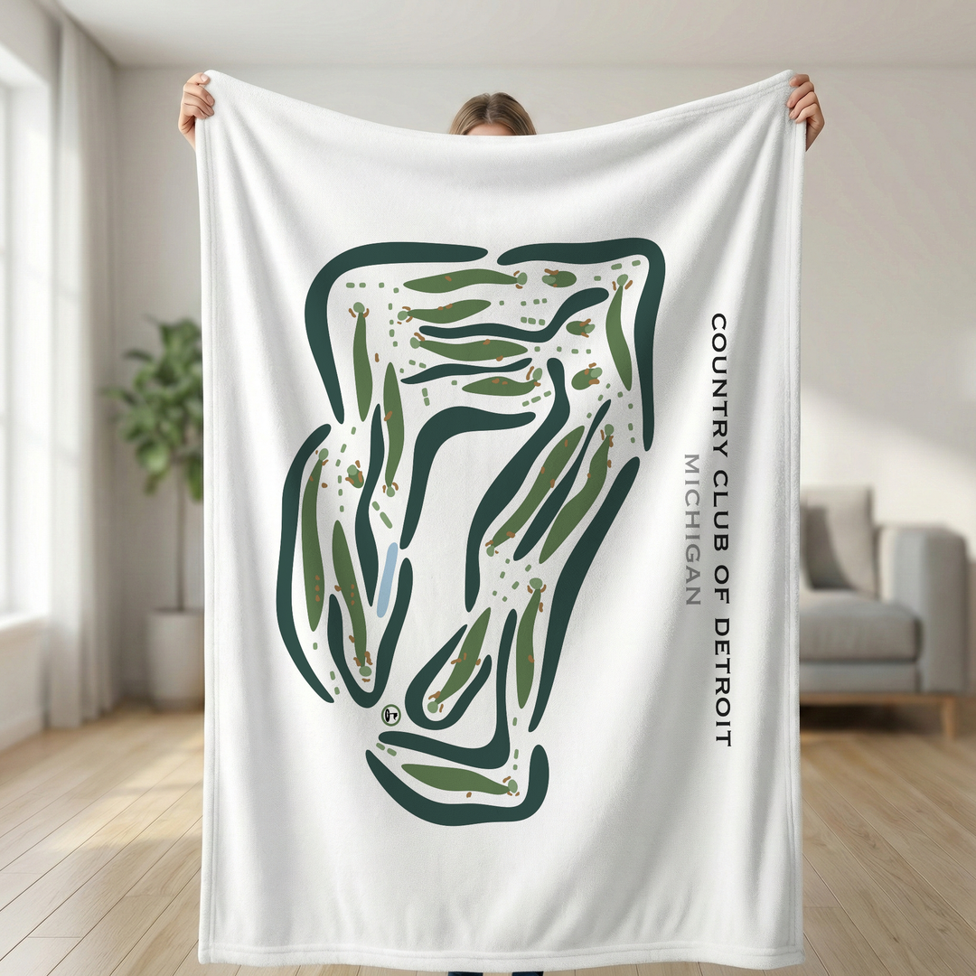 Country Club of Detroit, Michigan - Printed Golf Courses