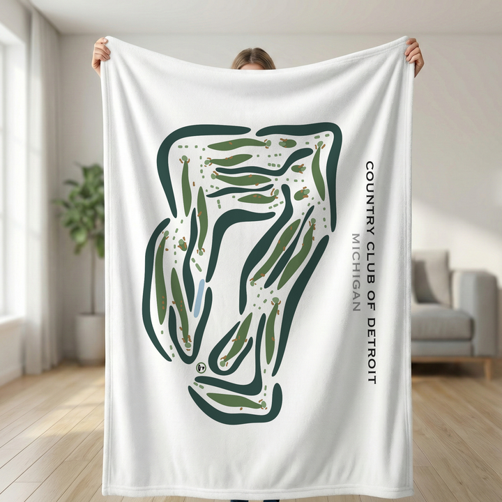 Country Club of Detroit, Michigan - Printed Golf Courses