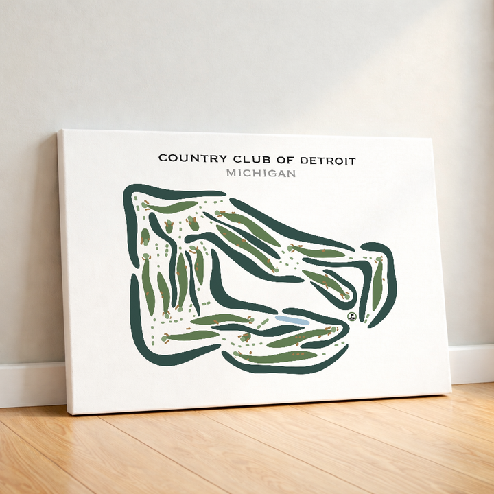 Country Club of Detroit, Michigan - Printed Golf Courses