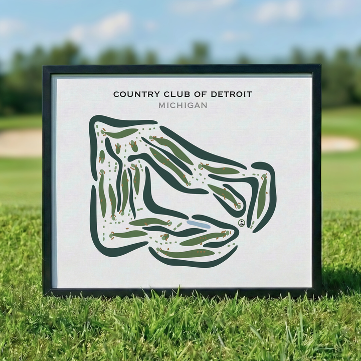 Country Club of Detroit, Michigan - Printed Golf Courses